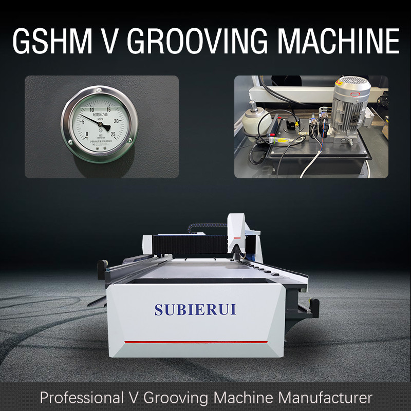 Touch Screen High Speed V Grooving Machine For Kitchen Cabinet Stainless Steel Processing