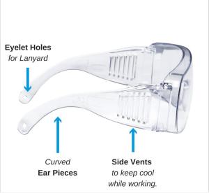 Quality Anti Droplet Splash Medical Eye Protection Over Glasses wholesale