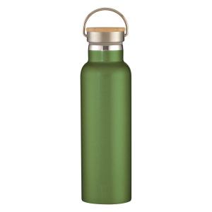 Quality Vacuum Insulated Stainless Steel Flask Bottle 21OZ With Bamboo Lid Unbreakable wholesale
