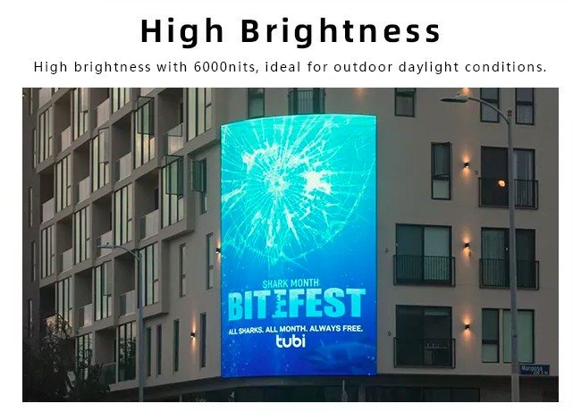 HD 3D P6 P8 P10 IP65 Outdoor Led Display Screen Large Video Digital Advertising