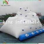Backyard White Inflatable Water Iceberg / Durable PVC Custom Logo Printed Water
