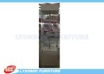 Watch Retail Wood Display Cabinets With Customized Painted , MDF Glass Showcase
