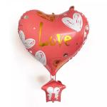 Wholesal 2022 hot 22 Inch 4D Love Heart Shaped Balloon Hot Air balloon Foil Boda