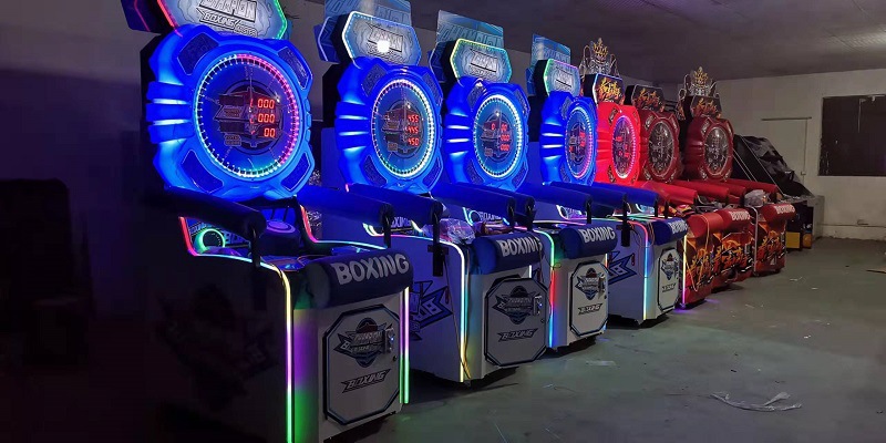 Electronic Big Arcade Punching Machine Dynamic Game OEM