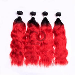 Quality #T1B/Red Natural Wave Remy Human Hair Bundles Sew In Weave Bundles Brazilian Bundle Deals wholesale