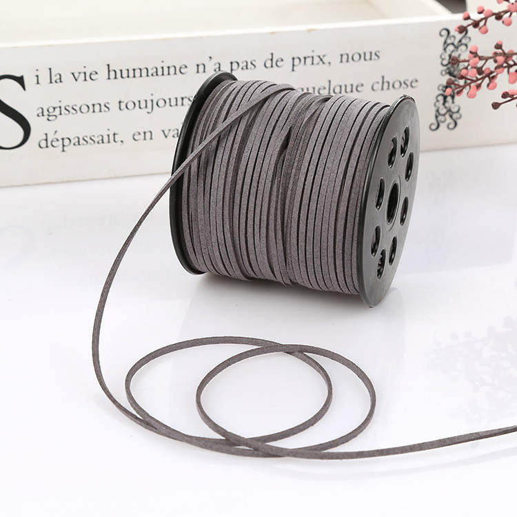 Suede Leather Velvet Wired Ribbon 3mm Double Sided Velvet Ribbon