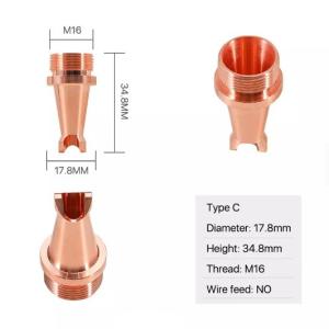 Quality 17.8mm M16 Laser Welding Nozzle Laser Welding Machine Parts wholesale