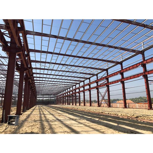 Economical Prefab Steel Frame Buildings , Light Steel Frame Warehouse Constructi