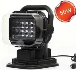 Quality 360 Degree Remote Control Led Search Light Marine Led Truck Work Lights 50w LED search Driving Light wholesale
