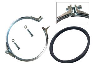Quality 4 Inch Flange Pipe Anti Corrosion Heavy Duty Pipe Clamps Quick Connect wholesale