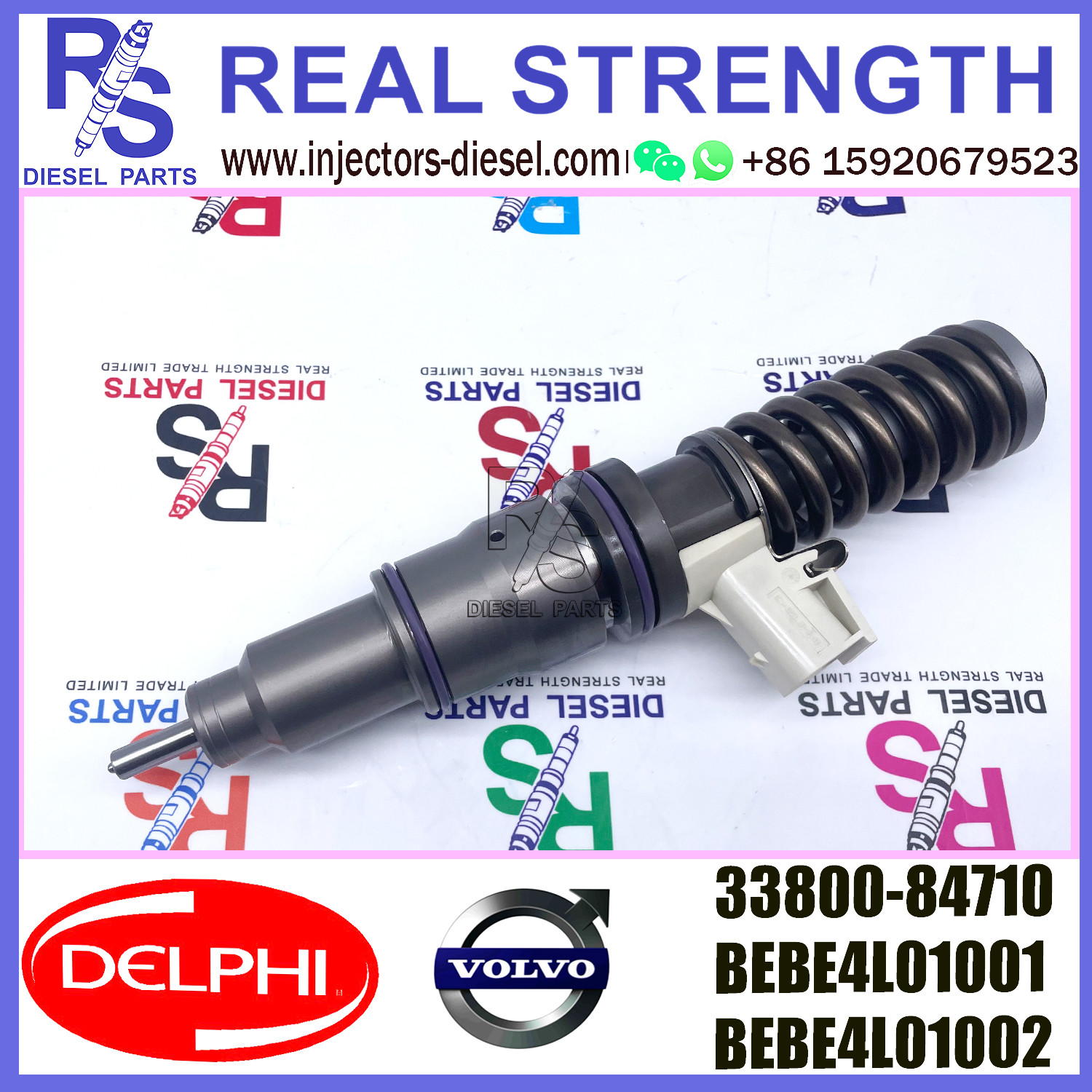 V-O-L-V injector 33800-84710 diesel engine injector 33800-84710 BEBE4L01001 BEBE4L01002 E3.5 for HYUNDAI L ENGINE WITH EGR