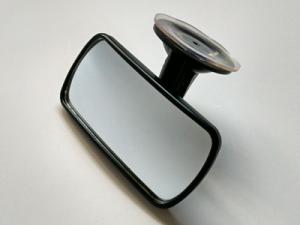 Quality Sucker Type Back Baby View Mirror 13 X 6.5 Cm Shatterproof Acrylic Glass wholesale