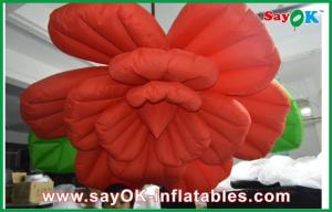 Quality Wedding Inflatable Lighting Decoration / Red Inflatable Flower Lighting wholesale