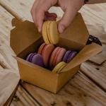 Biodegradable Paper Box Microwave Safe , Oil Proof Paper Takeaway Food