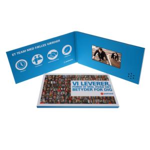 Quality Mailable Artwork Video Invitation Card A5 A4 Built With Video Player wholesale