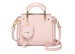 The new high-volume PU leather tote one-shouldered cross-slung custom logo women