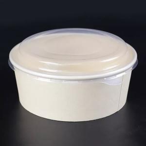 Quality 1000ml White Paper Bowls Disposable Serving Bowls Food Containers wholesale