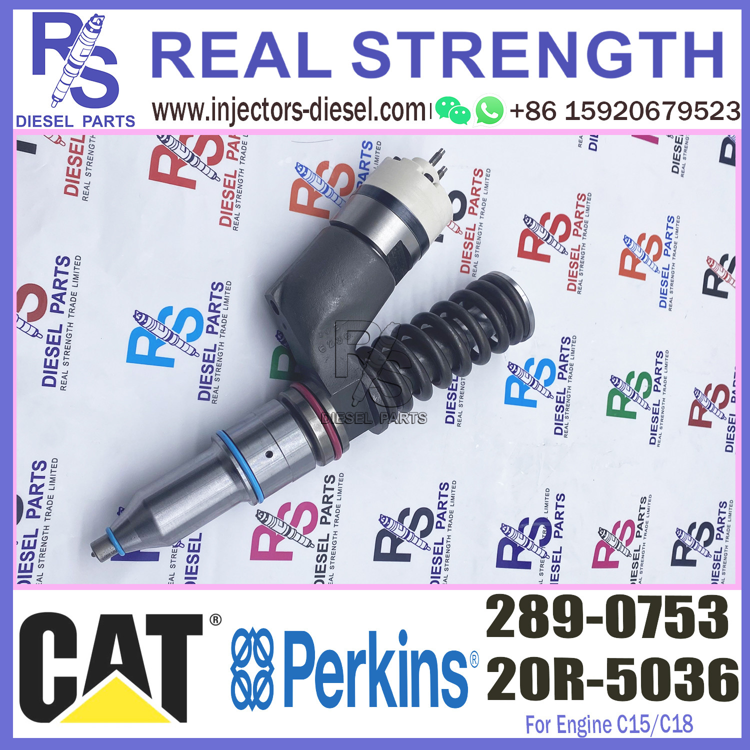 Diesel nozzle assembly common rail injector 289 0753 2890753 289-0753 for C13 C15 Engine