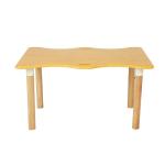 Light Luxury Wooden Table Set Indoor Restaurant Comfortable Solid Wood Table And