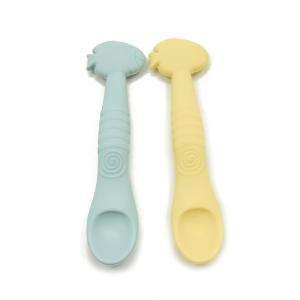 Quality BPA Lead Vinyl Free Silicone Feeding Spoon Gum Friendly wholesale
