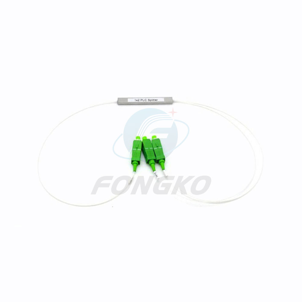 1x2 Sc Apc Plc Rack Mount Fiber Optic Splitter 2 In 1 Out