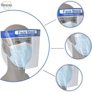 Quality chemical safety PET ISO13485 Anti Fog Face Shields For Dust wholesale