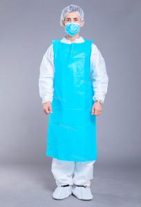 Quality 25g Chlorinated Polyethylene Disposable Plastic Gown wholesale