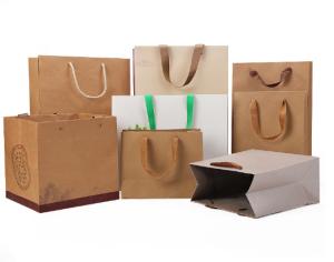 Quality Greaseproof 21*11*27cm Printed Shopping Bag wholesale