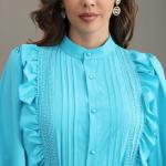 Embellished Patchwork Bell Sleeve Lace Dress 100% Cotton Fabric