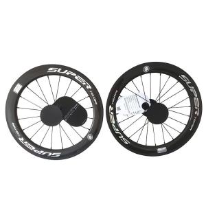 Quality Black 451 Glossy 3K Rim Brake Ceramic Bearing Hub Blade Spokes Superteam Carbon Wheelset wholesale
