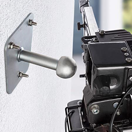 Secure Hooks Rails Ball Head Towing Hitch for Bike Rear Carrier and Warehouse Storage