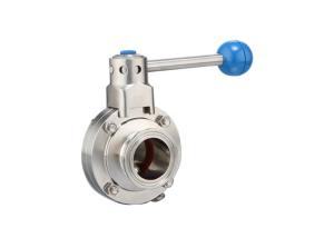 Quality SMS Sanitary Butterfly Valves SS304 / SS316L Manual Butterfly Valve wholesale