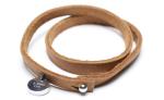 Leather Bracelet, Stainless Steel Clasp