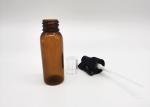 Cosmetic Packaging 30ml Cylinder Amber Plastic Bottle