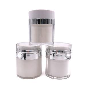 Quality 1oz 4oz Airless Pump Cream Jar , Acrylic Cosmetic Jar for skincare Packaging wholesale