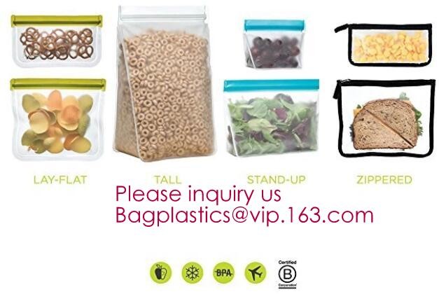 fresh food vegetable fruit roll packaging plastic flat pouch bag,zipper Seal pack Embossing Vacuum Bag for Fresh Food