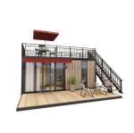 Aluminum Alloy Window 20ft/40ft One-Storey Tiny Wooden Container Buildings for