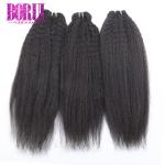 10A Brazilian Virgin Human Hair Natural Color Kinky Straight No Shedding No