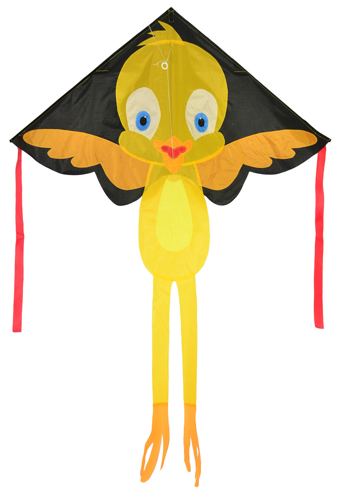 Colorful Delta Shape Kite 115*165cm , Polyester Kite With 30m String Line