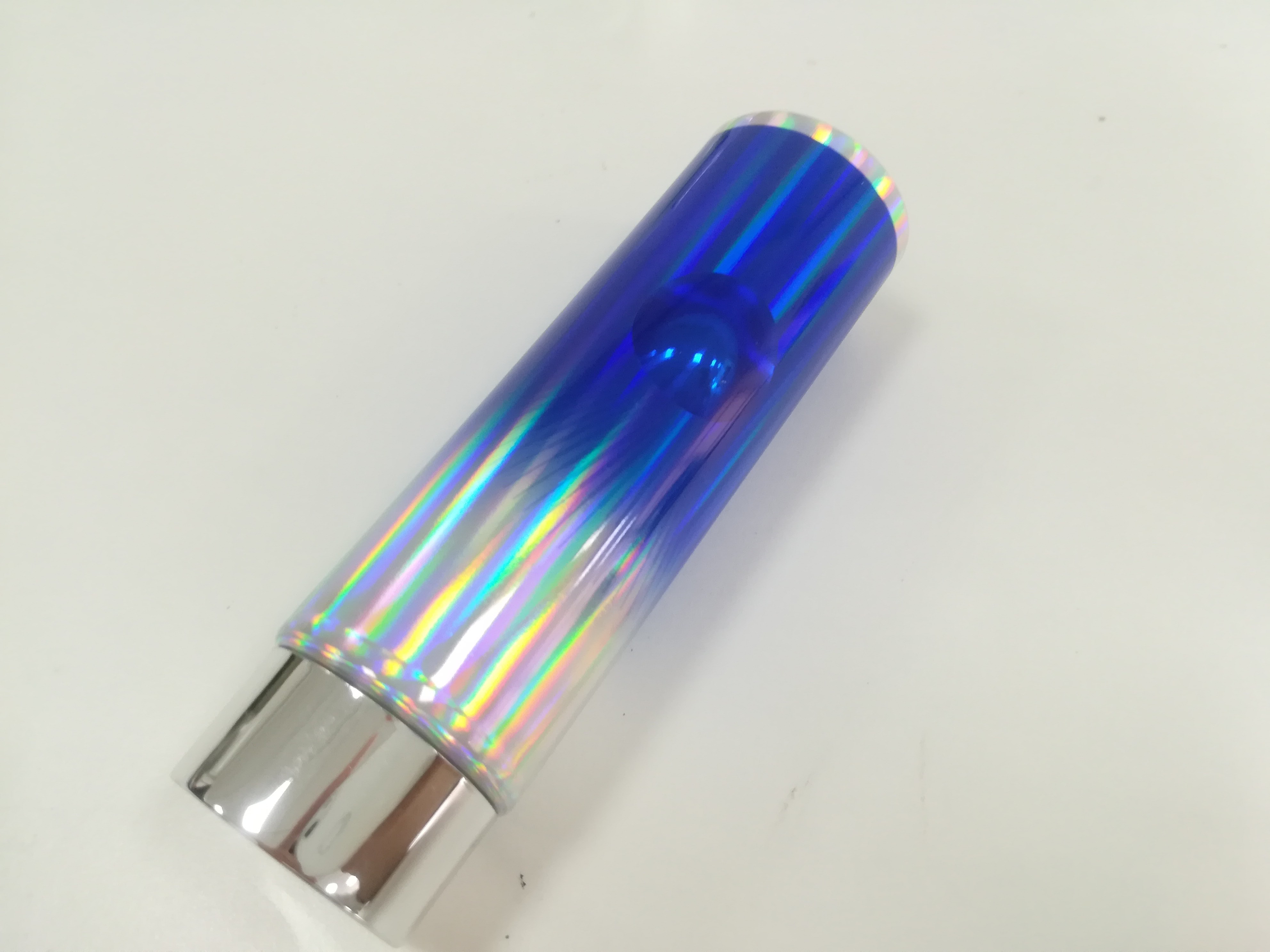 Round Holographic Laminated Cosmetic Plastic Tube Packaging Flat Metallic Screw Cap