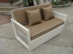 wicker patio sofa set
