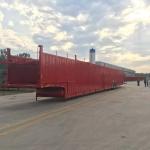 Fuwa Axle Car Transport Semi Trailer With Iron Side Protection And Tarpaulin