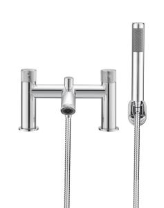 Quality Double Handle Bath Shower Faucet luxurious polished chrome finish T9681 wholesale