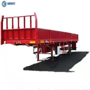 Quality CIMC 3 Axle 60 Ton 1100R20 Tire Flatbed Semi Trailer wholesale
