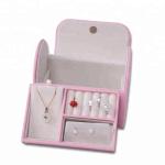 Multi Color Leather Jewelry Box Portable Lightweight For Chiristmas Gift