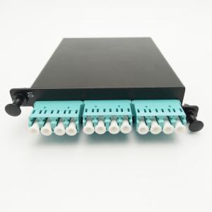 Quality MPO-LC MPO panel OM3 0.9mm 12 port Cold Rolled Steel Sheet MPO Cassette wholesale