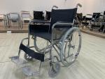 Heavy Duty Folding Steel Wheelchair 20inch Seat Solid Castor 93cm