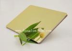 Antibacterial Golden Mirror Aluminium Composite Panel , ISO 6mm ACP Sheet