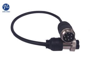 Quality GX16 7 Pin Aviation Cable For Bus Security Camera System Single Shielding wholesale