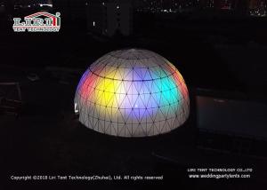 Quality Steel Frame PVC Lighted Geodesic Dome / Geo Shelter Dome Tent wholesale